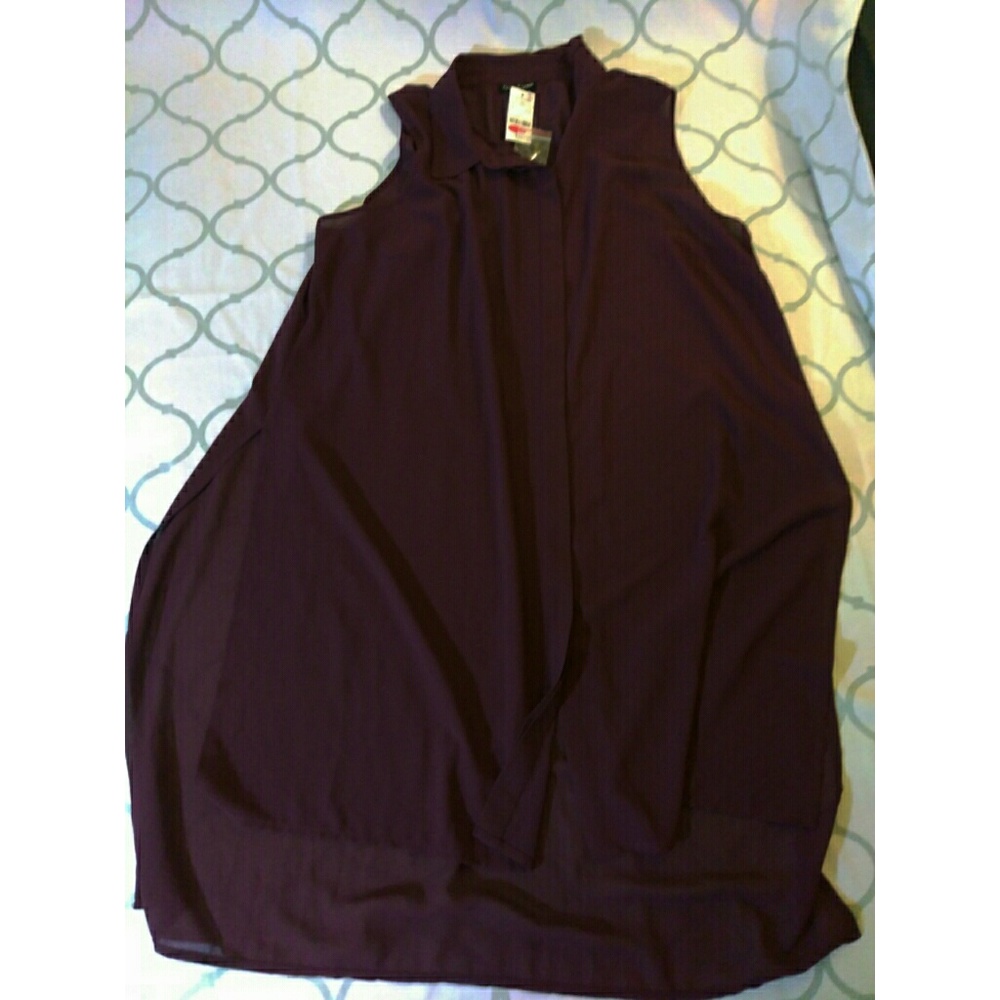 Women's sheer tunic blouse